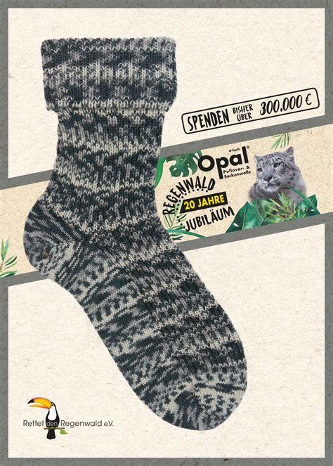 Opal 4 Ply 4004 Lord the Marlon 20 Years of Rainforest with wool and nylon